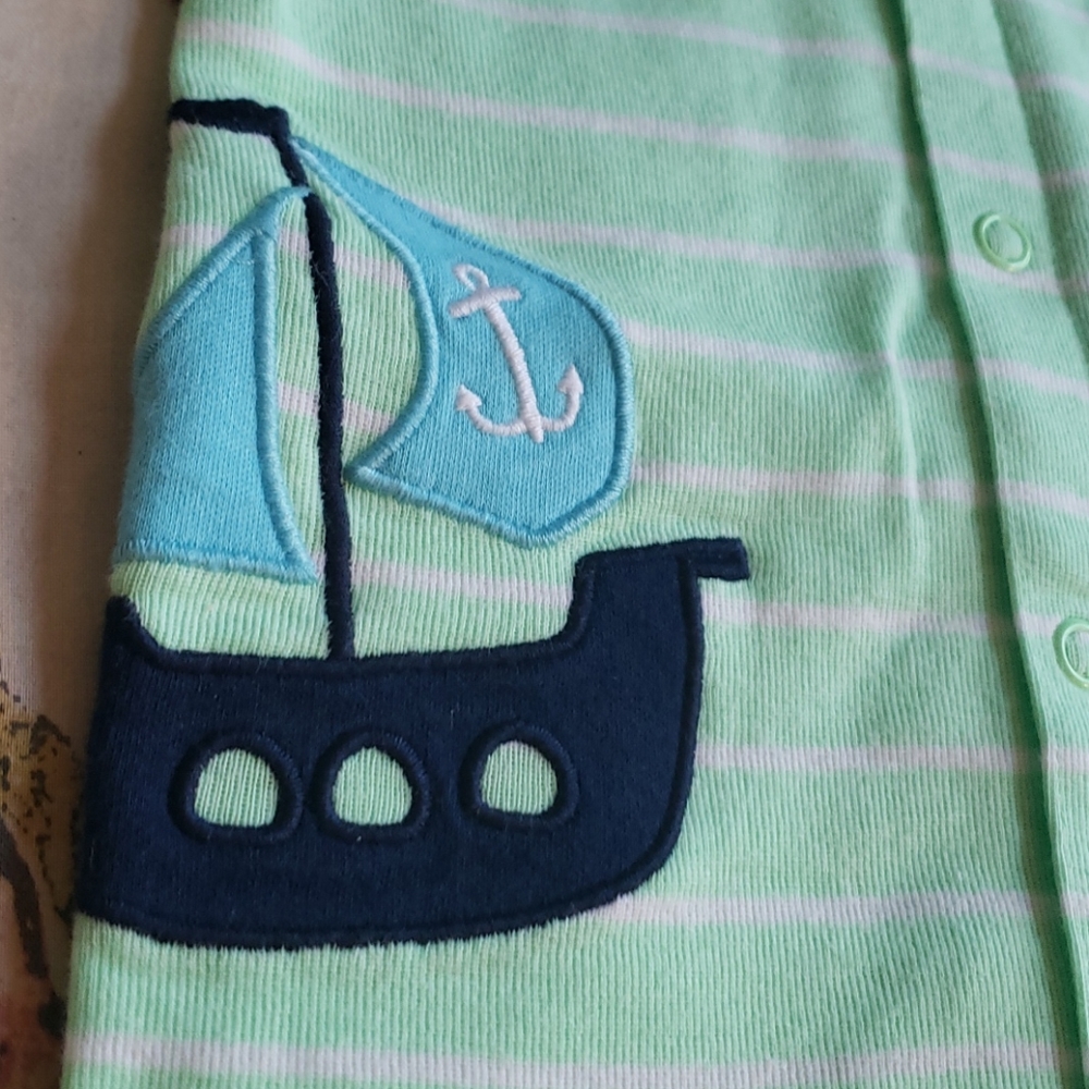 Carters Baby Boy Short Rompers Size 6 Months - Picture 4 of 6